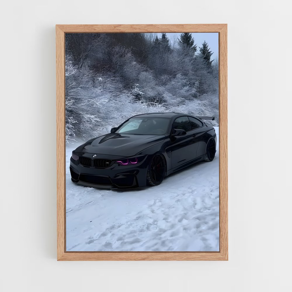 Poster Glisse Noire – affiche BMW (vue 4)